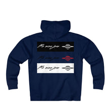 Unisex Me Mine Jean logo Fleece Zip Hoodie