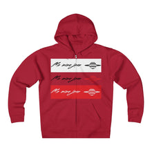 Unisex Me Mine Jean logo Fleece Zip Hoodie