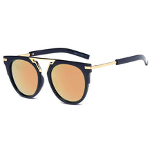 - Unisex Fashion Brow-Bar Round Sunglasses