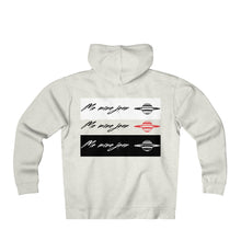 Unisex Me Mine Jean Logo Fleece Zip Hoodie