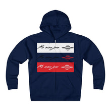 Unisex Me Mine Jean logo Fleece Zip Hoodie