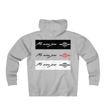 Unisex Me Mine Jean logo Fleece Zip Hoodie