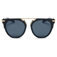 - Unisex Fashion Brow-Bar Round Sunglasses
