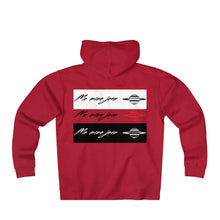 Unisex Me Mine Jean Logo Fleece Zip Hoodie