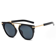 - Unisex Fashion Brow-Bar Round Sunglasses