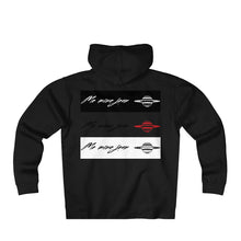 Unisex Me Mine Jean logo Fleece Zip Hoodie