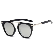 - Unisex Fashion Brow-Bar Round Sunglasses