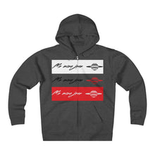 Unisex Me Mine Jean logo Fleece Zip Hoodie