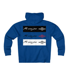 Unisex Me Mine Jean logo Fleece Zip Hoodie