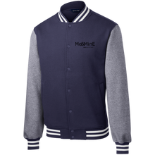 MeMine Fleece Letterman Jacket