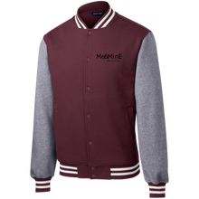 MeMine Fleece Letterman Jacket