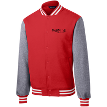 MeMine Fleece Letterman Jacket