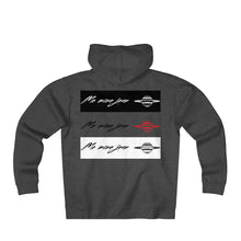 Unisex Me Mine Jean logo Fleece Zip Hoodie