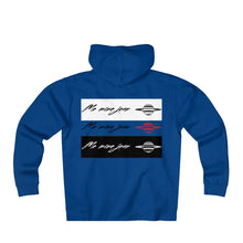 Unisex Me Mine Jean Logo Fleece Zip Hoodie
