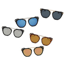 - Unisex Fashion Brow-Bar Round Sunglasses