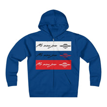 Unisex Me Mine Jean logo Fleece Zip Hoodie