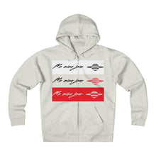Unisex Me Mine Jean logo Fleece Zip Hoodie
