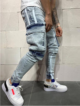 Mens Cool Designer Brand Black Jeans Skinny Ripped Destroyed Stretch Slim Fit Hop Hop Pants With Holes For Men
