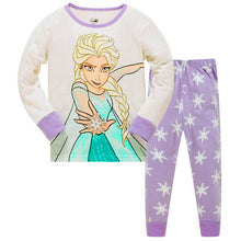 New kids Frozen anna elsa princess Series pajamas sets Baby girls boys clothes pijamas cartoon long sleeve Tshirt+Pants 2pcs/set