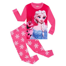 New kids Frozen anna elsa princess Series pajamas sets Baby girls boys clothes pijamas cartoon long sleeve Tshirt+Pants 2pcs/set