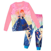 New kids Frozen anna elsa princess Series pajamas sets Baby girls boys clothes pijamas cartoon long sleeve Tshirt+Pants 2pcs/set