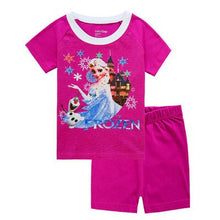 New kids Frozen anna elsa princess Series pajamas sets Baby girls boys clothes pijamas cartoon long sleeve Tshirt+Pants 2pcs/set