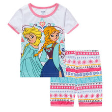 New kids Frozen anna elsa princess Series pajamas sets Baby girls boys clothes pijamas cartoon long sleeve Tshirt+Pants 2pcs/set