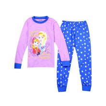 New kids Frozen anna elsa princess Series pajamas sets Baby girls boys clothes pijamas cartoon long sleeve Tshirt+Pants 2pcs/set