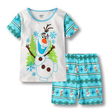 New kids Frozen anna elsa princess Series pajamas sets Baby girls boys clothes pijamas cartoon long sleeve Tshirt+Pants 2pcs/set