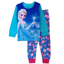 New kids Frozen anna elsa princess Series pajamas sets Baby girls boys clothes pijamas cartoon long sleeve Tshirt+Pants 2pcs/set