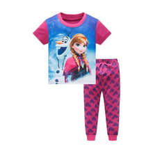 New kids Frozen anna elsa princess Series pajamas sets Baby girls boys clothes pijamas cartoon long sleeve Tshirt+Pants 2pcs/set