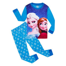 New kids Frozen anna elsa princess Series pajamas sets Baby girls boys clothes pijamas cartoon long sleeve Tshirt+Pants 2pcs/set