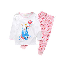 New kids Frozen anna elsa princess Series pajamas sets Baby girls boys clothes pijamas cartoon long sleeve Tshirt+Pants 2pcs/set