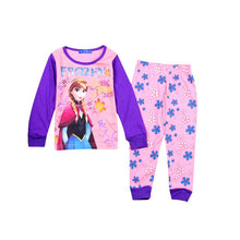 New kids Frozen anna elsa princess Series pajamas sets Baby girls boys clothes pijamas cartoon long sleeve Tshirt+Pants 2pcs/set