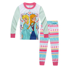 New kids Frozen anna elsa princess Series pajamas sets Baby girls boys clothes pijamas cartoon long sleeve Tshirt+Pants 2pcs/set