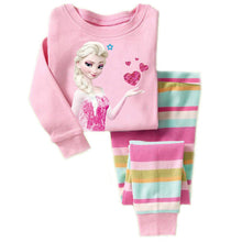 New kids Frozen anna elsa princess Series pajamas sets Baby girls boys clothes pijamas cartoon long sleeve Tshirt+Pants 2pcs/set