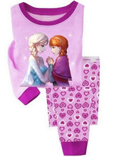 New kids Frozen anna elsa princess Series pajamas sets Baby girls boys clothes pijamas cartoon long sleeve Tshirt+Pants 2pcs/set