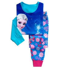 New kids Frozen anna elsa princess Series pajamas sets Baby girls boys clothes pijamas cartoon long sleeve Tshirt+Pants 2pcs/set