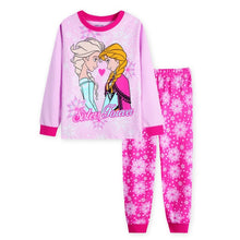 New kids Frozen anna elsa princess Series pajamas sets Baby girls boys clothes pijamas cartoon long sleeve Tshirt+Pants 2pcs/set