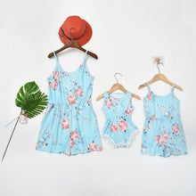 tank mother daughter dresses floral overall pants family look mommy and me matching clothes outfits mom mum mama and baby dress