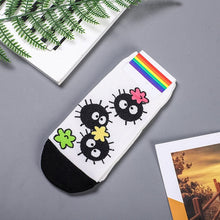 Disney 1pair Lion King Simba/Wild Boar/Aladdin Lamp God/Dumbo Socks Harajuku cartoon Print Funny sock spring short Sock