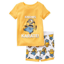 Kids Boys Girls Clothes Baby Pajamas Summer Short Sleeved Set Cartoon Spiderman Minnie Lackey Children's Sleepwear