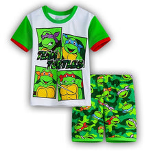 Kids Boys Girls Clothes Baby Pajamas Summer Short Sleeved Set Cartoon Spiderman Minnie Lackey Children's Sleepwear