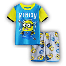 Kids Boys Girls Clothes Baby Pajamas Summer Short Sleeved Set Cartoon Spiderman Minnie Lackey Children's Sleepwear
