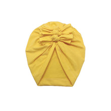 Baby Headband Hat Bowknot Print Cotton Stretchy Turban Headband Infant Head Wrap Beanie Hat Girls Headwear Baby Hair Accessories