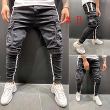 New Men Skinny Jeans Ripped Jeans Destroyed Frayed Jeans Slim Fit Pant Denim Pants Men Jeans Men Pant Long Trouser