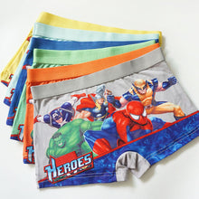 4pcs/lot Boys Baby Boy Children Underwear Boxers Underpants Kids Panties Panty Briefs Infant Teenagers 3-8Y