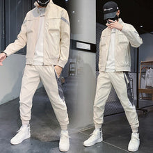 Tracksuit Men Set Sweat Suit Fitness Spring Autumn Jackets+ Pants Casual Mens Sportswear Two Piece Pants Set Streetwear