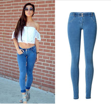 Low Waist Push Up Jeans Women Streetwear Skinny Pencil Pants Femme Fashion Super Stretch Slim Soft Legging Denim Pants Mujer