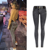 Low Waist Push Up Jeans Women Streetwear Skinny Pencil Pants Femme Fashion Super Stretch Slim Soft Legging Denim Pants Mujer